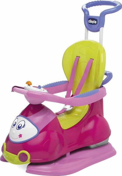 CHICCO Cavalcabile Quattro per Bambini, Macchina con Centro Attività Elettronico Removibile, Modalità di Gioco 4in1, Funzione Dondolo, Rosa, Max 20 Kg, Giochi per Bambini 9 Mesi, 3 Anni Giocattolo Sanitaria Gioia del Bimbo - Villa San Giovanni, Commerciovirtuoso.it