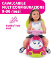 CHICCO Cavalcabile Quattro per Bambini, Macchina con Centro Attività Elettronico Removibile, Modalità di Gioco 4in1, Funzione Dondolo, Rosa, Max 20 Kg, Giochi per Bambini 9 Mesi, 3 Anni Giocattolo Sanitaria Gioia del Bimbo - Villa San Giovanni, Commerciovirtuoso.it