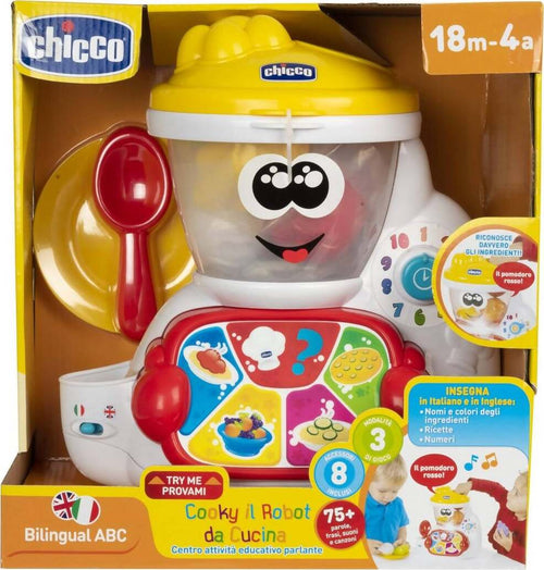 CHICCO Cooky Il Robot da Cucina, Gioco Elettronico, Bilingue, Età 18 Mesi - 4 Anni Giocattoli Sanitaria Gioia del Bimbo - Villa San Giovanni, Commerciovirtuoso.it