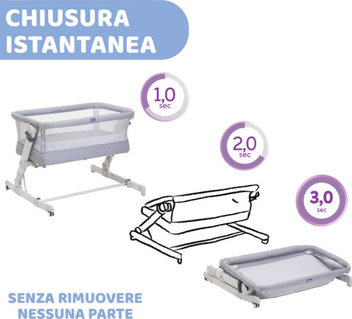 Chicco Culla Cosleeping Next2me Pop Up Con Materasso Pieghevole Fino A 9kg con borsa per il trasporto 88,5x56,5x66/81(h)cm Prima infanzia/Cameretta/Mobili cameretta/Lettini per neonati e bambini/Culle/Lettini da affiancare Sanitaria Gioia del Bimbo - Villa San Giovanni, Commerciovirtuoso.it