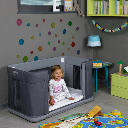 Chicco-Culla-Next2me-Forever-,-Slate-Grey,-Honey-Beige,-Culla-Neonato-Fianco-Letto,-Spondina-Apribile-Altezza-Regolabile,-vari-colori