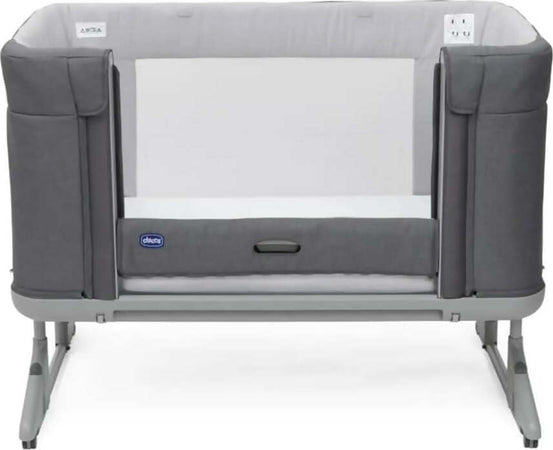 Chicco-Culla-Next2me-Forever-,-Slate-Grey,-Honey-Beige,-Culla-Neonato-Fianco-Letto,-Spondina-Apribile-Altezza-Regolabile,-vari-colori