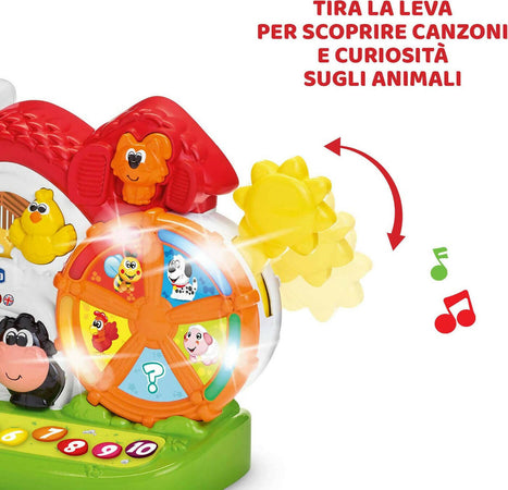 Chicco fattoria parlante bilingue italiano/inglese, fattoria con animali per bambini con luci e suoni, 3 modalità di gioco, gioco educativo elettronico - giochi bambini 1-4 anni Giochi e giocattoli/Giocattoli prima infanzia/Giochi musicali Sanitaria Gioia del Bimbo - Villa San Giovanni, Commerciovirtuoso.it