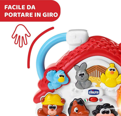 Chicco fattoria parlante bilingue italiano/inglese, fattoria con animali per bambini con luci e suoni, 3 modalità di gioco, gioco educativo elettronico - giochi bambini 1-4 anni Giochi e giocattoli/Giocattoli prima infanzia/Giochi musicali Sanitaria Gioia del Bimbo - Villa San Giovanni, Commerciovirtuoso.it