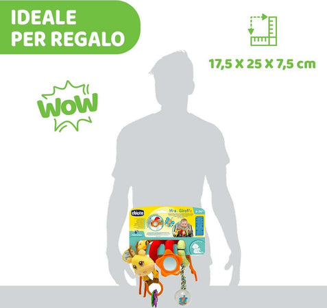 Chicco fune passeggio mrs giraffa, spirale passeggino colorata a forma di giraffa, gioco passeggino con sonaglio neonato, anello con pendenti e specchietto - giochi neonato e bambini 6 mesi - 3 anni Giochi e giocattoli/Giocattoli prima infanzia/Giochi musicali Sanitaria Gioia del Bimbo - Villa San Giovanni, Commerciovirtuoso.it