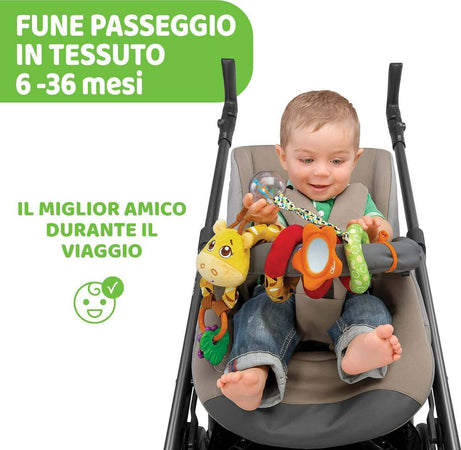 Chicco fune passeggio mrs giraffa, spirale passeggino colorata a forma di giraffa, gioco passeggino con sonaglio neonato, anello con pendenti e specchietto - giochi neonato e bambini 6 mesi - 3 anni Giochi e giocattoli/Giocattoli prima infanzia/Giochi musicali Sanitaria Gioia del Bimbo - Villa San Giovanni, Commerciovirtuoso.it