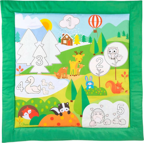 Chicco Gioco Tappeto Numeri E Colori, Tappeto Da Colorare Con Pennarello Magico, 80x80 Cm, Lavabile A Mano, 12-36 Mesi Prima infanzia/Attività e intrattenimento/Tappetini gioco e palestrine Sanitaria Gioia del Bimbo - Villa San Giovanni, Commerciovirtuoso.it