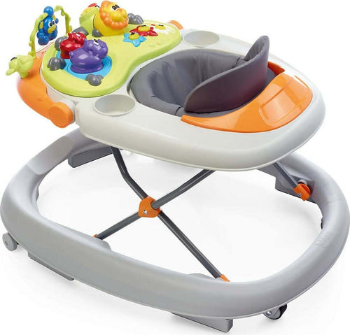 CHICCO-Girello-Walky-Talky-Walker,-5-m+-Sunny-Giallo-e-Green-Wave-verde-e-arancio-Girello-per-Bambini-Bambine-Pieghevole-Colorato-con-giochi