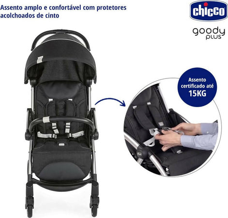 Chicco Goody Plus Passeggino Leggero Omologato Fino 22 Kg Resistente Compatto Comodo Sicuro Pratico Prima infanzia/Passeggini carrozzine e accessori/Passeggini e carrozzine/Passeggini compatti Sanitaria Gioia del Bimbo - Villa San Giovanni, Commerciovirtuoso.it