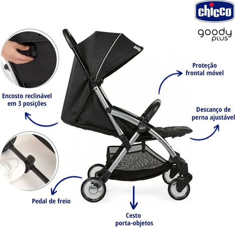 Chicco Goody Plus Passeggino Leggero Omologato Fino 22 Kg Resistente Compatto Comodo Sicuro Pratico Prima infanzia/Passeggini carrozzine e accessori/Passeggini e carrozzine/Passeggini compatti Sanitaria Gioia del Bimbo - Villa San Giovanni, Commerciovirtuoso.it