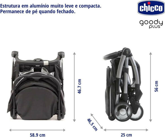 Chicco Goody Plus Passeggino Leggero Omologato Fino 22 Kg Resistente Compatto Comodo Sicuro Pratico Prima infanzia/Passeggini carrozzine e accessori/Passeggini e carrozzine/Passeggini compatti Sanitaria Gioia del Bimbo - Villa San Giovanni, Commerciovirtuoso.it
