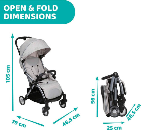 Chicco Grey Mist Goody Plus Passeggino Grigio Leggero Chiusura Compatta Fino a 22kg Passeggino Omologato Dalla Nascita Prima infanzia/Passeggini carrozzine e accessori/Passeggini e carrozzine/Passeggini leggeri Sanitaria Gioia del Bimbo - Villa San Giovanni, Commerciovirtuoso.it