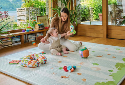 CHICCO-Maxi-Tappeto-da-Gioco-Bambini-2in1,-Neonato-con-Animali-e-Paesaggio,-Cameretta-Bambini-Morbido-e-Colorato,-Extra-Large-200x180-cm,-Pieghevole,-0+-Mesi,-200-x-180-cm