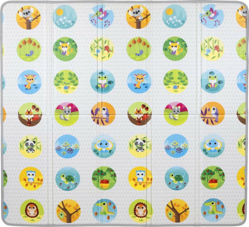 CHICCO-Maxi-Tappeto-da-Gioco-Bambini-2in1,-Neonato-con-Animali-e-Paesaggio,-Cameretta-Bambini-Morbido-e-Colorato,-Extra-Large-200x180-cm,-Pieghevole,-0+-Mesi,-200-x-180-cm
