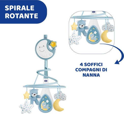 Chicco Next 2 Dreams Giostrina Azzurro 0mesi + 4 Pendenti in Tessuto Musica Classica E Suoni Bianchi Casa e cucina/Decorazioni per interni/Decorazioni cameretta bambini/Giostrine acchiappasogni Sanitaria Gioia del Bimbo - Villa San Giovanni, Commerciovirtuoso.it