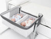 Chicco-Next2Me-Twins,-Culla-Neonato-Fianco-Letto-per-Gemelli,-2-Materassi,-Spondina-Apribile-con-una-Mano,-Altezza-Regolabile,-Regolabile-con-11-Livelli-di-Altezza,-Piedini-Pieghevole,-0m+