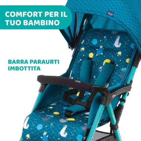 Chicco OHlalà 3 Passeggino Ultraleggero da 0 Mesi a 15 kg, Reclinabile e Pieghevole con Cestello Capiente, Chiusura Compatta, Parapioggia e Cappottina Estendibile, Sloth in Space, Blu Petrolio Passeggino Sanitaria Gioia del Bimbo - Villa San Giovanni, Commerciovirtuoso.it