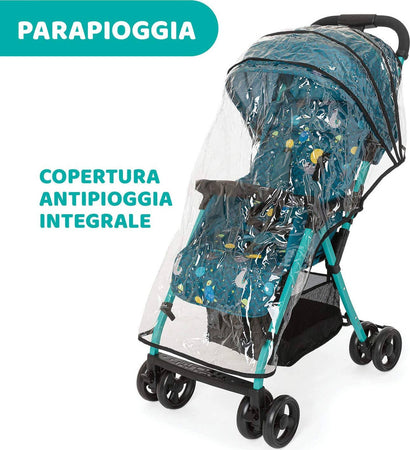 Chicco OHlalà 3 Passeggino Ultraleggero da 0 Mesi a 15 kg, Reclinabile e Pieghevole con Cestello Capiente, Chiusura Compatta, Parapioggia e Cappottina Estendibile, Sloth in Space, Blu Petrolio Passeggino Sanitaria Gioia del Bimbo - Villa San Giovanni, Commerciovirtuoso.it