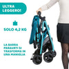 Chicco OHlalà 3 Passeggino Ultraleggero da 0 Mesi a 15 kg, Reclinabile e Pieghevole con Cestello Capiente, Chiusura Compatta, Parapioggia e Cappottina Estendibile, Sloth in Space, Blu Petrolio Passeggino Sanitaria Gioia del Bimbo - Villa San Giovanni, Commerciovirtuoso.it