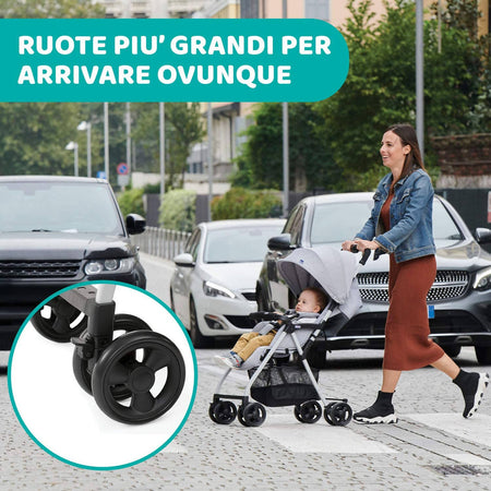 Chicco OHlalà 3 Passeggino Ultraleggero da 0 Mesi a 15 kg, Reclinabile e Pieghevole con Cestello Capiente, Chiusura Compatta, Parapioggia e Cappottina Estendibile, Sloth in Space, Blu Petrolio Passeggino Sanitaria Gioia del Bimbo - Villa San Giovanni, Commerciovirtuoso.it