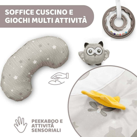 Chicco Palestrina Dei Colori 3in1 Neonato Multifunzione Elettronica Tappeto, Proiettore Stelle, Luce Notturna Removibile E Melodie Rilassanti - Giochi Neonato 0+ Mesi Prima infanzia/Attività e intrattenimento/Tappetini gioco e palestrine Sanitaria Gioia del Bimbo - Villa San Giovanni, Commerciovirtuoso.it