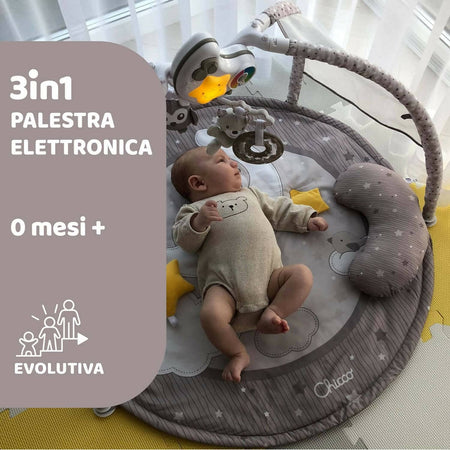 Chicco Palestrina Dei Colori 3in1 Neonato Multifunzione Elettronica Tappeto, Proiettore Stelle, Luce Notturna Removibile E Melodie Rilassanti - Giochi Neonato 0+ Mesi Prima infanzia/Attività e intrattenimento/Tappetini gioco e palestrine Sanitaria Gioia del Bimbo - Villa San Giovanni, Commerciovirtuoso.it