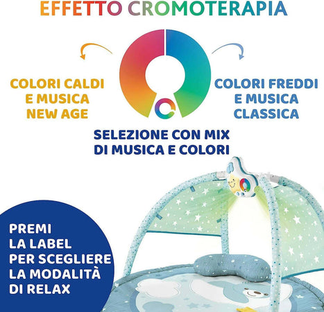 Chicco Palestrina Dei Colori 3in1 Neonato Multifunzione Elettronica Tappeto, Proiettore Stelle, Luce Notturna Removibile E Melodie Rilassanti - Giochi Neonato 0+ Mesi Prima infanzia/Attività e intrattenimento/Tappetini gioco e palestrine Sanitaria Gioia del Bimbo - Villa San Giovanni, Commerciovirtuoso.it