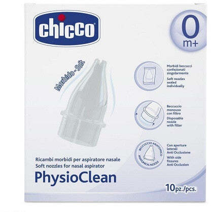 Chicco physioclean ricambi aspiratore nasale 10pezzi