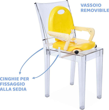 Chicco Pocket Snack Rialzo Sedia per Bambini Giallo Prima infanzia/Allattamento e pappa/Seggioloni sedili e accessori/Rialzi sedia Scontolo.net - Potenza, Commerciovirtuoso.it