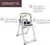 Chicco-Polly-Magic-Relax-Seggiolone-Pappa-Per-0-Mesi---3-Anni-(15-Kg),-Regolabile-4-Ruote,-Reclinabile-A-Sdraietta,-Chiusura-Compatta,-Barra-Gioco-E-Cuscino-Riduttore-colore-Grey-Melange