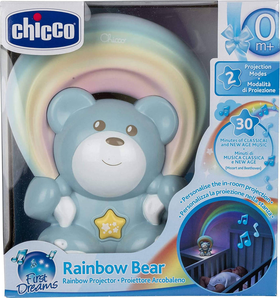 Chicco Rainbow Bear Proiettore Musicale, Luce Notturna Bambini e
