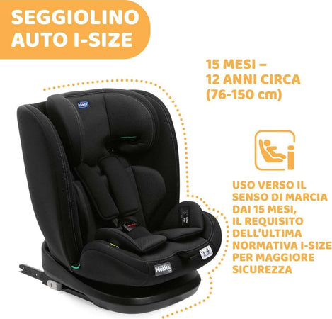 Chicco Seggiolino Auto Mokita I-size, Con Sistema Isofix, Per Bambini Di Altezza Compresa Tra 76 E 150 Cm, Utilizzabile A Partire Dai 15 Mesi, Riduttore Incluso Omologazione Ece R129/03 Omologato Prima infanzia/Seggiolini auto e accessori/Seggiolini auto Sanitaria Gioia del Bimbo - Villa San Giovanni, Commerciovirtuoso.it