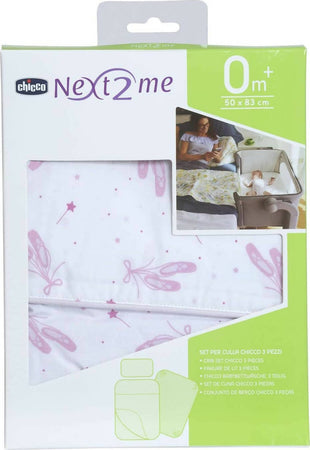 Chicco Set Lenzuola Culla 3 Pezzi Next2Me Set Lenzuola Culla, Pink Ballet, Ballet, Federa Cuscino + Lenzuolo + Copri-Materasso, due colori, neonato, neonata Casa e cucina/Tessili per la casa/Biancheria per culle e lettini/Biancheria bimbi/Completi da lettino Sanitaria Gioia del Bimbo - Villa San Giovanni, Commerciovirtuoso.it