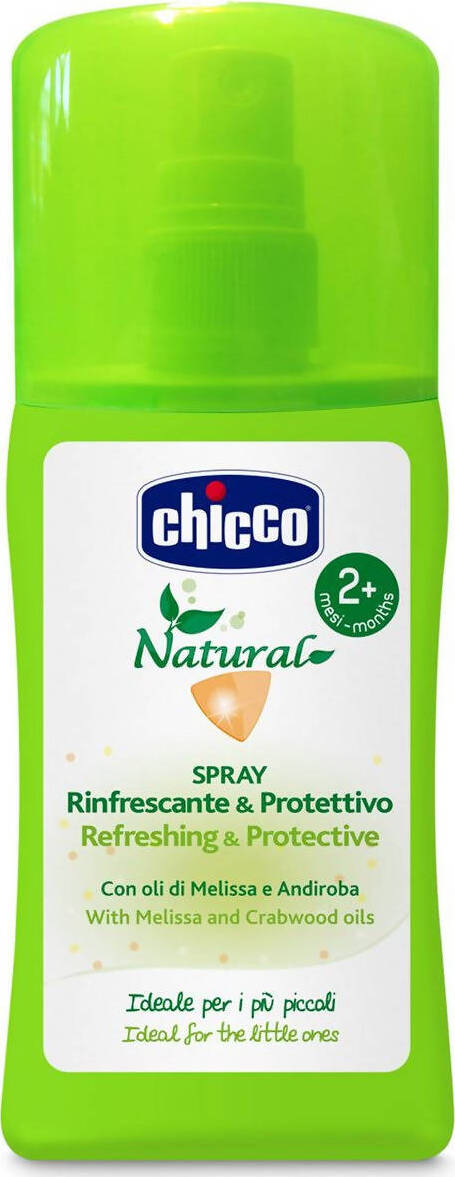 Chicco Spray Rinfrescante Protettivo, Protezione Naturale Dagli Insetti, 100 ml Prodotti Anti Zanzare Sanitaria Gioia del Bimbo - Villa San Giovanni, Commerciovirtuoso.it