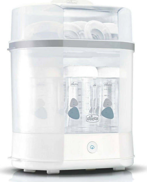 CHICCO STERILIZZATORE A VAPORE Sterilizzatore Elettrico Vapore Per 6 Biberon di 330 ml, Bianco Elimina il 99,9% dei germi Prima infanzia/Allattamento e pappa/Allattamento con biberon/Sterilizzatori Sanitaria Gioia del Bimbo - Villa San Giovanni, Commerciovirtuoso.it