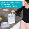 CHICCO STERILIZZATORE A VAPORE Sterilizzatore Elettrico Vapore Per 6 Biberon di 330 ml, Bianco Elimina il 99,9% dei germi Prima infanzia/Allattamento e pappa/Allattamento con biberon/Sterilizzatori Sanitaria Gioia del Bimbo - Villa San Giovanni, Commerciovirtuoso.it