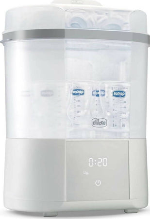 Chicco Sterilizzatore Con Funzione Asciugatura, Sterilizzatore Biberon, Tiralatte E Ciuccio, Con 2 Configurazioni, Funzione Asciugatura, Fino A 6 Biberon Da 330 Ml, Bianco Prima infanzia/Allattamento e pappa/Allattamento con biberon/Sterilizzatori Sanitaria Gioia del Bimbo - Villa San Giovanni, Commerciovirtuoso.it
