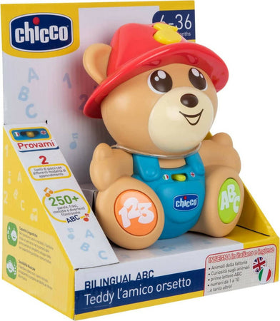 Chicco teddy l’amico orsetto, orso parlante e interattivo, gioco educativo ed evolutivo bilingue italiano/inglese, con curiosità sugli animali, 2 modalità di gioco, giochi educativi 6 mesi - 3 anni Giochi e giocattoli/Giocattoli prima infanzia/Giochi musicali Sanitaria Gioia del Bimbo - Villa San Giovanni, Commerciovirtuoso.it