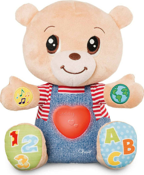 Chicco teddy orso delle emozioni, peluche evolutivo interattivo bilingue italiano/inglese, gioco educativo con emozioni, numeri e lettere, pupazzo con luci e canzoni - giochi bambini 6 mesi - 5 anni Giochi e giocattoli/Giocattoli prima infanzia/Giochi musicali Sanitaria Gioia del Bimbo - Villa San Giovanni, Commerciovirtuoso.it