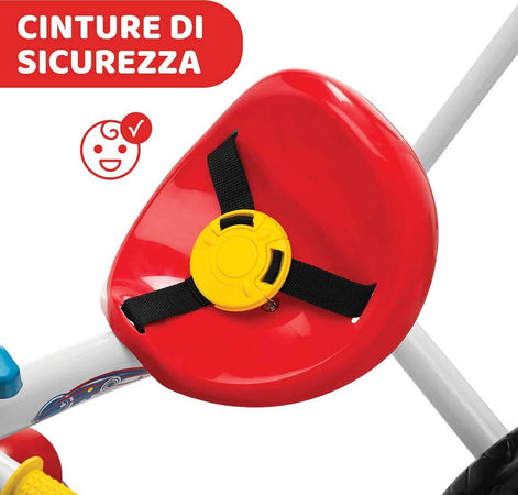 Chicco Triciclo Bambini U-GO 2in1, Triciclo Bimba e Bimbo con Maniglione ad Altezza Regolabile, Cinture di Sicurezza e Cestello Portaoggetti, Max 20 kg, Giochi per Bambini 18 Mesi, 5 Anni Giocattolo Sanitaria Gioia del Bimbo - Villa San Giovanni, Commerciovirtuoso.it