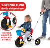 Chicco Triciclo Bambini U-GO 2in1, Triciclo Bimba e Bimbo con Maniglione ad Altezza Regolabile, Cinture di Sicurezza e Cestello Portaoggetti, Max 20 kg, Giochi per Bambini 18 Mesi, 5 Anni Giocattolo Sanitaria Gioia del Bimbo - Villa San Giovanni, Commerciovirtuoso.it
