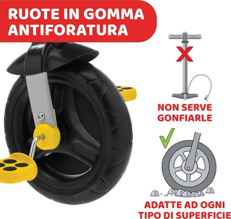 Chicco Triciclo Bambini U-GO Ducati 2in1, Triciclo Bimba e Bimbo con Maniglione ad Altezza Regolabile, Cinture di Sicurezza e Cestello Portaoggetti, Max 20 kg, Giochi per Bambini 18 Mesi, 5 Anni Giocattolo Sanitaria Gioia del Bimbo - Villa San Giovanni, Commerciovirtuoso.it