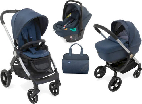 CHICCO Trio ALYSIA Trio Completo novità 2021 Passeggino Denim Blu Per Bambini Passeggino Pieghevole + Borsa + Carrozzina + Navicella Auto Trio Completo Sanitaria Gioia del Bimbo - Villa San Giovanni, Commerciovirtuoso.it