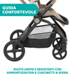 Chicco-Trio-Mysa-Con-Seggiolino-Auto-Kory-Is-Essential-Black-Con-Cushy-Hug-Con-Passeggino-Con-Navicella-Omaggio-Chicco-Stand-Lullaglide-e-BASE-PER-SEGGIOLINI-AUTO-FULL-360-I-SIZE,-Colore-Amber-Glow