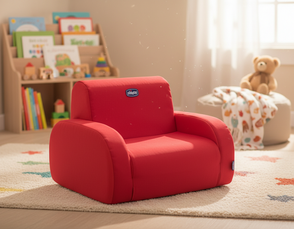 Chicco Twist Poltroncina Per Bambini Trasformabile In Chaise Longue E Divanetto, Sedia Per Bambini Con 3 Configurazioni, Comoda E Leggera, Si Trasforma Con 1 Gesto - Per Bambini 12+ Mesi