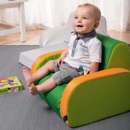 Chicco-Twist-Poltroncina-Per-Bambini-Trasformabile-In-Chaise-Longue-E-Divanetto,-Sedia-Per-Bambini-Con-3-Configurazioni,-Comoda-E-Leggera,-Si-Trasforma-Con-1-Gesto---Per-Bambini-12+-Mesi