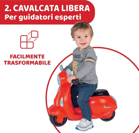 Chicco Vespa Primavera Cavalcabile Bambini Gioco Vespa Giocattolo Cavalcabile con Pannello Elettronico, Luci e Suoni, Ruote di Supporto Rimovibili Max 25 Kg - Giochi per Bambini 1-3 Anni Giochi e giocattoli/Sport e giochi all'aperto/Biciclette e tricicli/Ride-On Mondo Bimbo - Bagnara Calabra, Commerciovirtuoso.it