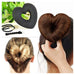 Chignon A Forma Di Cuore Con 5 Forcine E 2 Codini Per Capelli Acconciatura Moda