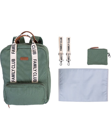 Zaino Fasciatoio Childhome Family Club - Verde