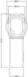 Chiocciola estrattore fumi Stufe a Pellet Cadel 14811001